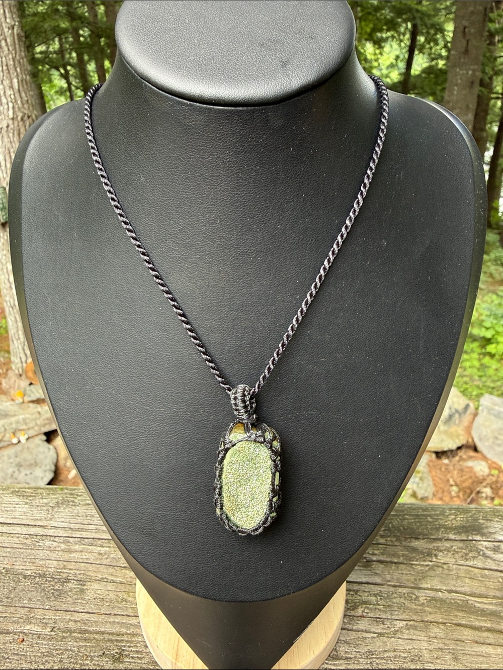 Green & Pink Druzy Pyrite Rhodochrosite Stones Necklaces Boho